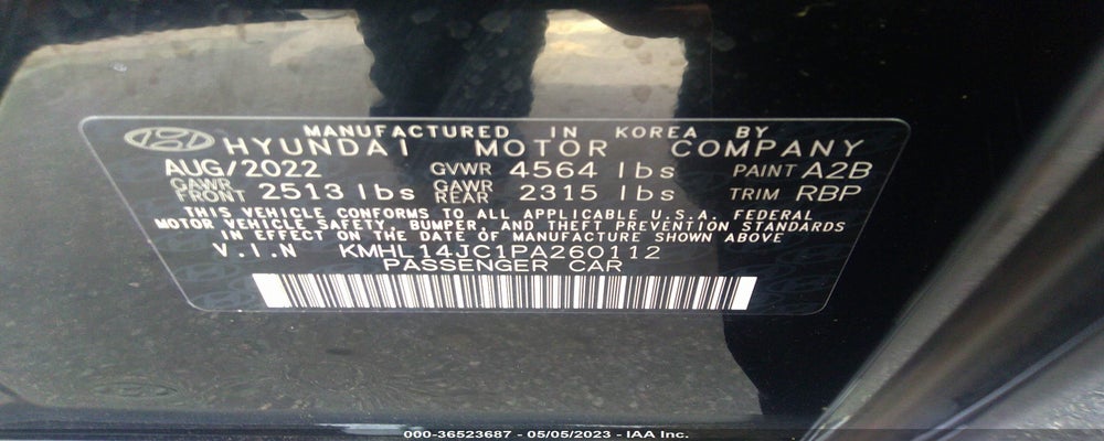 KMHL14JC1PA260112 2023 HYUNDAI SONATA photo no. 9