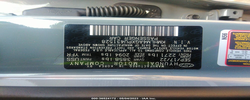 KMHLM4AGXPU431528 2023 HYUNDAI ELANTRA photo no. 9