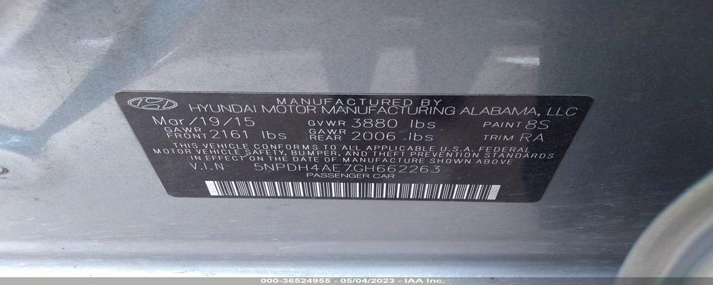5NPDH4AE7GH662263 2016 HYUNDAI ELANTRA photo no. 9