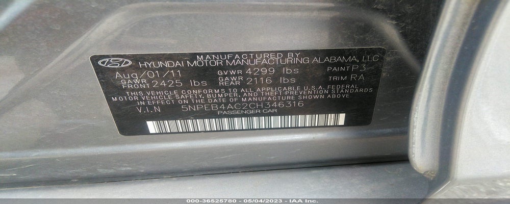 5NPEB4AC2CH346316 2012 HYUNDAI SONATA photo no. 9