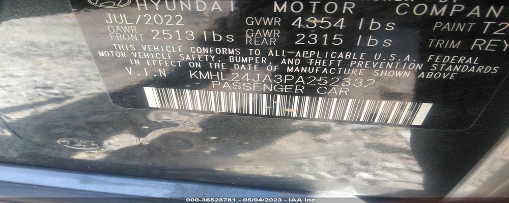 KMHL24JA3PA252332 2023 HYUNDAI SONATA photo no. 9