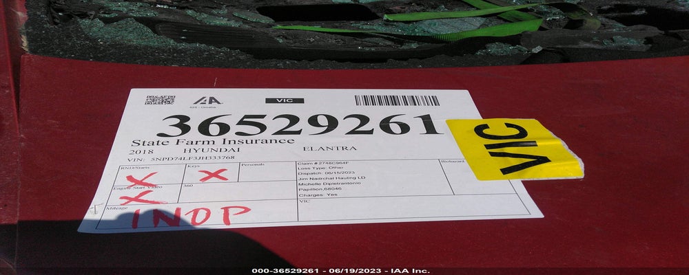 5NPD74LF3JH333768 2018 HYUNDAI ELANTRA photo no. 7