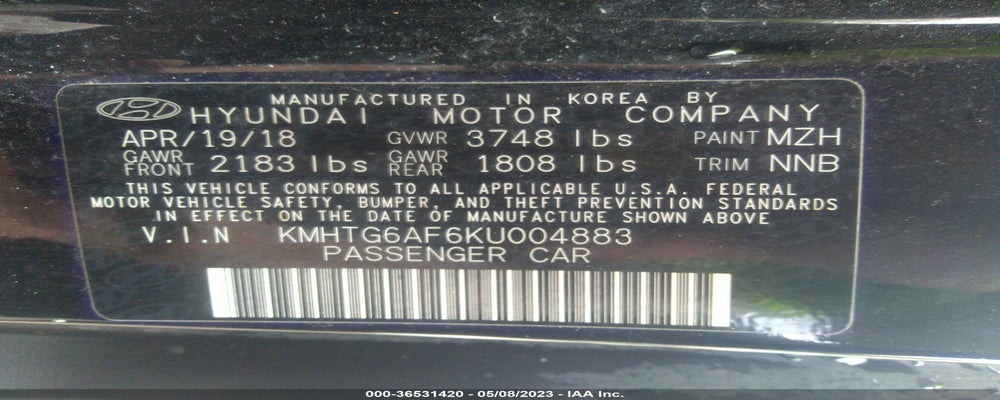 KMHTG6AF6KU004883 2019 HYUNDAI VELOSTER photo no. 9