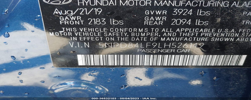 5NPD84LF9LH526149 2020 HYUNDAI ELANTRA photo no. 9
