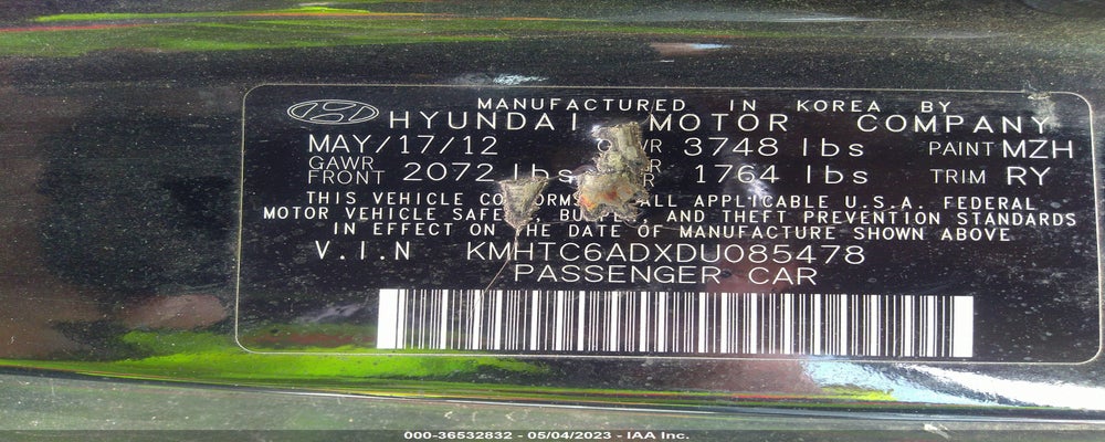 KMHTC6ADXDU085478 2013 HYUNDAI VELOSTER photo no. 9