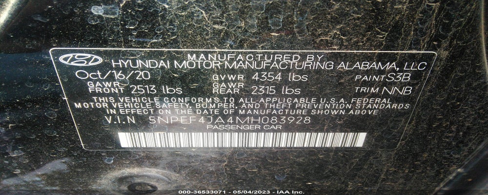 5NPEF4JA4MH0H3928 2021 HYUNDAI SONATA photo no. 9