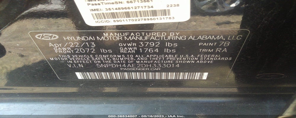 5NPDH4AE2DH333014 2013 HYUNDAI ELANTRA photo no. 9