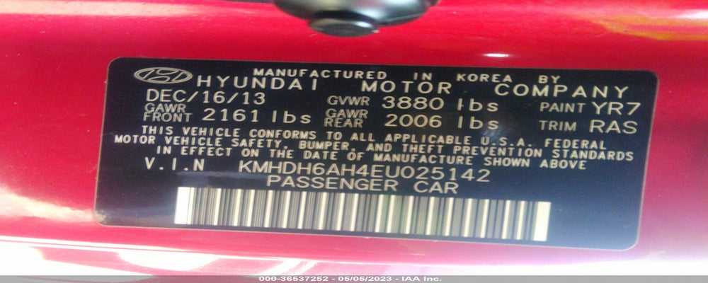 KMHDH6AH4EU025142 2014 HYUNDAI ELANTRA COUPE photo no. 9