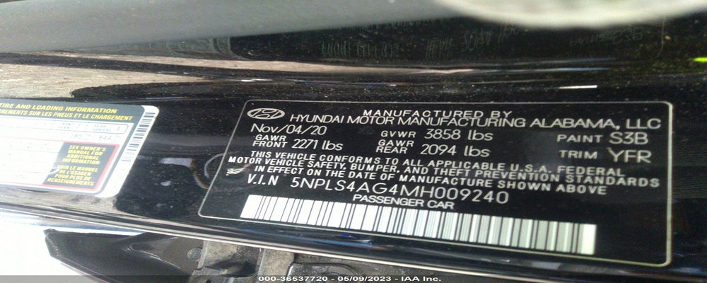 5NPLS4AG4MH009240 2021 HYUNDAI ELANTRA photo no. 9