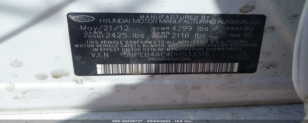 5NPEB4AC4DH533316 2013 HYUNDAI SONATA photo no. 9