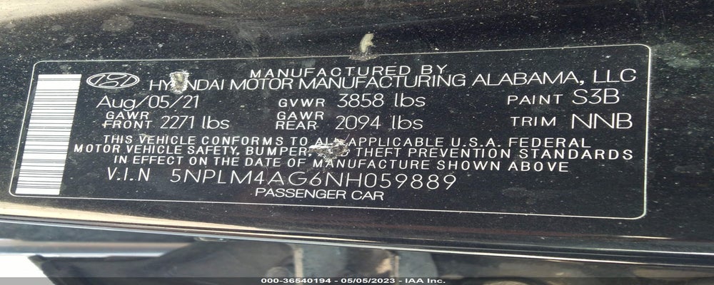 5NPLM4AG6NH059889 2022 HYUNDAI ELANTRA photo no. 9