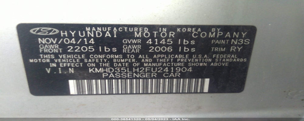 KMHD35LH2FU241904 2015 HYUNDAI ELANTRA GT photo no. 9