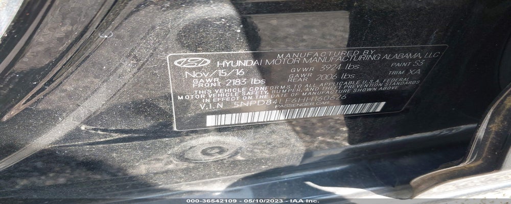5NPD84LF6HH160626 2017 HYUNDAI ELANTRA photo no. 9