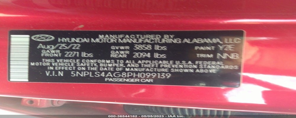 5NPLS4AG8PH099139 2023 HYUNDAI ELANTRA photo no. 9