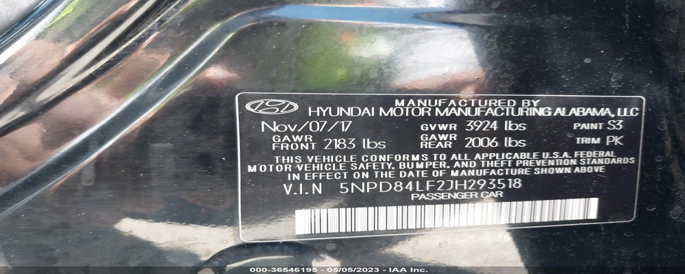 5NPD84LF2JH293518 2018 HYUNDAI ELANTRA photo no. 9