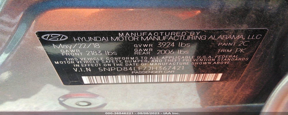 5NPD84LF7JH367421 2018 HYUNDAI ELANTRA photo no. 9