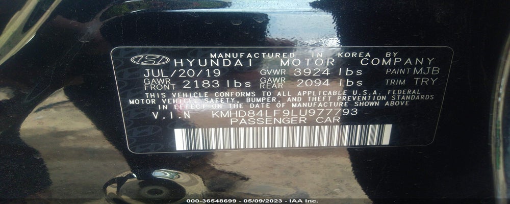 KMHD84LF9LU977793 2020 HYUNDAI ELANTRA photo no. 9