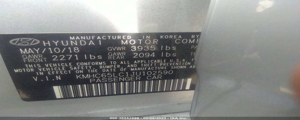 KMHC65LC1JU102590 2018 HYUNDAI IONIQ HYBRID photo no. 9