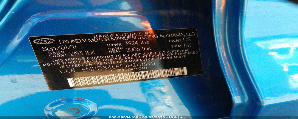 5NPD84LF5JH270590 2018 HYUNDAI ELANTRA photo no. 9