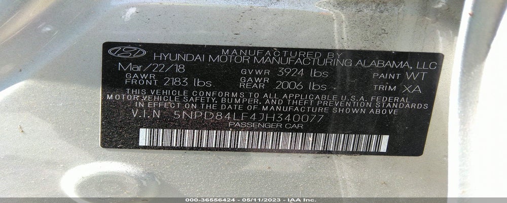 5NPD84LF4JH340077 2018 HYUNDAI ELANTRA photo no. 9