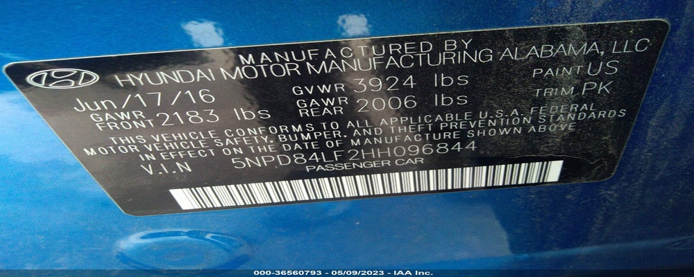 5NPD84LF2HH096844 2017 HYUNDAI ELANTRA photo no. 9