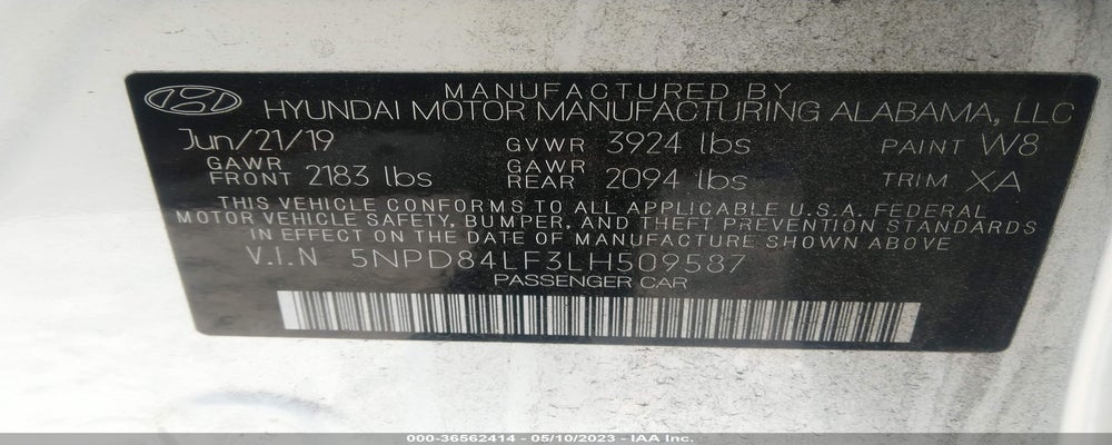 5NPD84LF3LH509587 2020 HYUNDAI ELANTRA photo no. 9