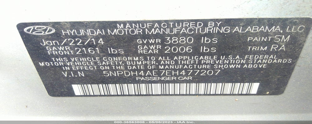 5NPDH4AE7EH477207 2014 HYUNDAI ELANTRA photo no. 9