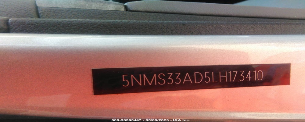 5NMS33AD5LH173410 2020 HYUNDAI SANTA FE photo no. 9