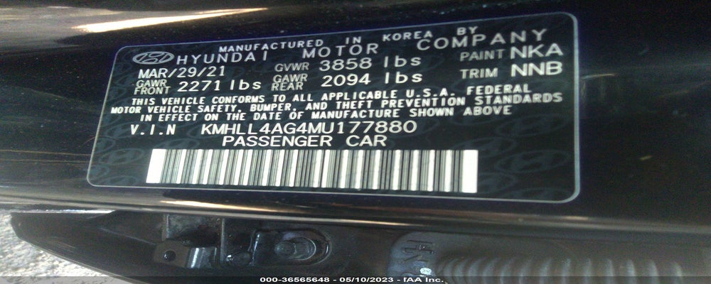 KMHLL4AG4MU177880 2021 HYUNDAI ELANTRA photo no. 9