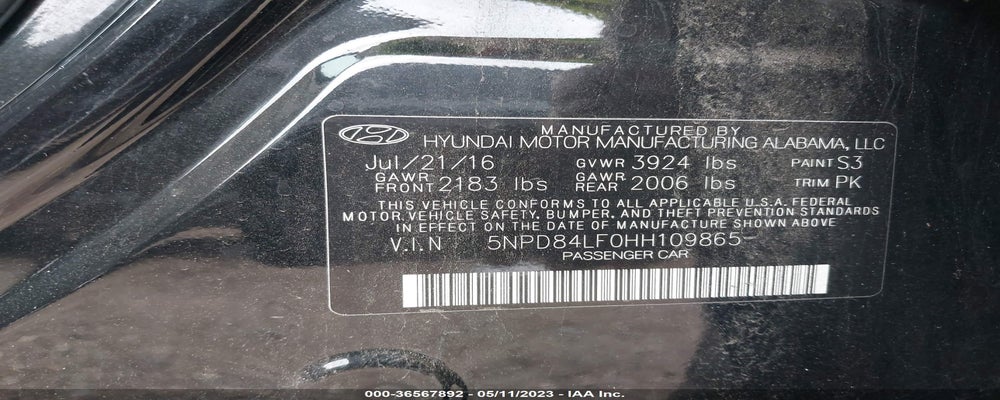 5NPD84LF0HH109865 2017 HYUNDAI ELANTRA photo no. 9