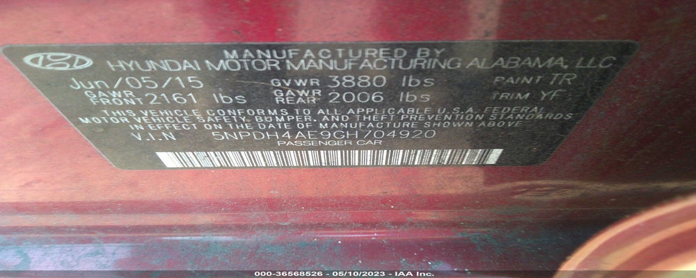 5NPDH4AE9GH704920 2016 HYUNDAI ELANTRA photo no. 9