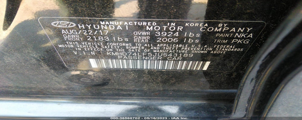 KMHD74LF5JU543189 2018 HYUNDAI ELANTRA photo no. 9