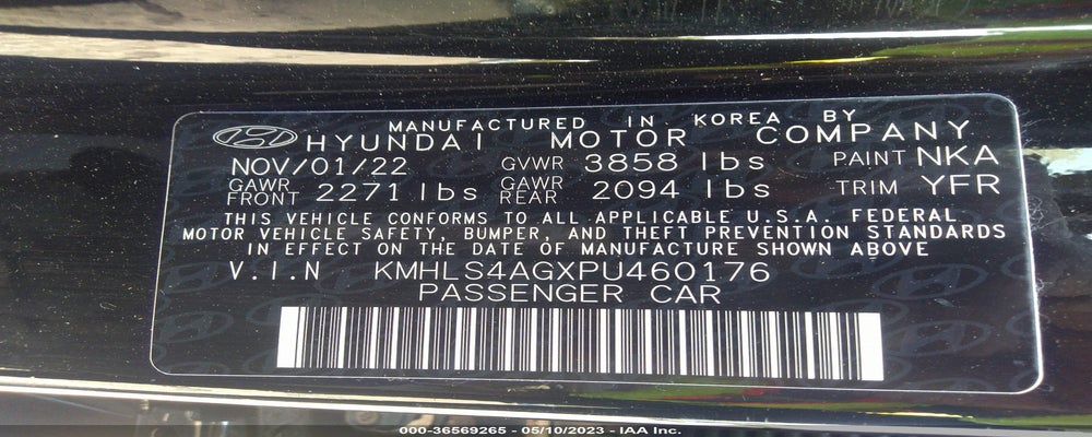 KMHLS4AGXPU460176 2023 HYUNDAI ELANTRA photo no. 9