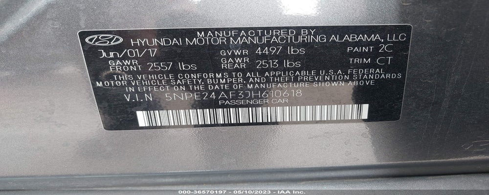 5NPE24AF3JH610618 2018 HYUNDAI SONATA photo no. 9
