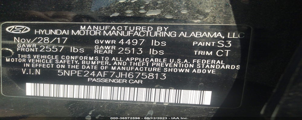 5NPE24AF7JH675813 2018 HYUNDAI SONATA photo no. 9
