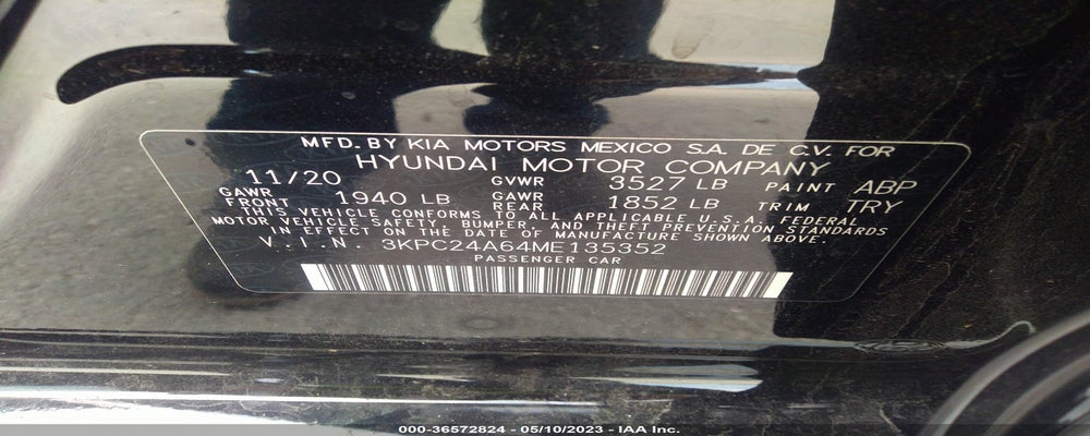 3KPC24A64ME135352 2021 HYUNDAI ACCENT photo no. 9