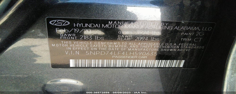 5NPD74LF4LH590635 2020 HYUNDAI ELANTRA photo no. 9