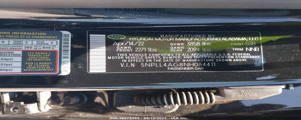 5NPLL4AG8NH084411 2022 HYUNDAI ELANTRA photo no. 9