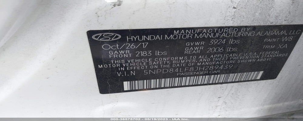 5NPD84LF8JH289439 2018 HYUNDAI ELANTRA photo no. 9