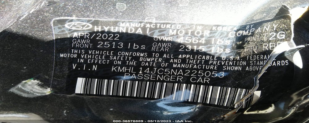 KMHL14JC5NA225053 2022 HYUNDAI SONATA photo no. 9