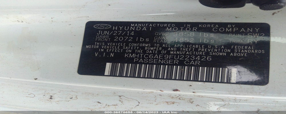 KMHTC6AE9FU223426 2015 HYUNDAI VELOSTER photo no. 9
