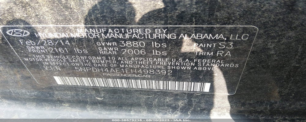 5NPDH4AE1EH498392 2014 HYUNDAI ELANTRA photo no. 9