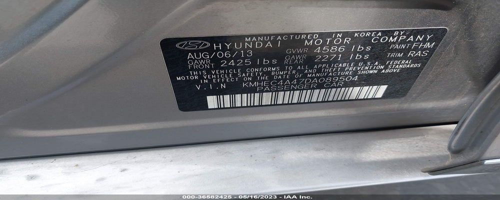 KMHEC4A47DA089504 2013 HYUNDAI SONATA HYBRID photo no. 9