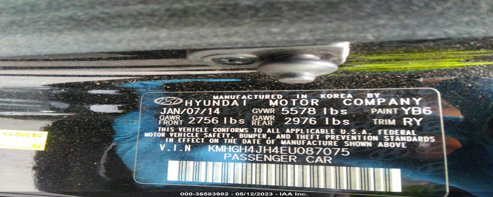 KMHGH4JH4EU087075 2014 HYUNDAI EQUUS photo no. 9