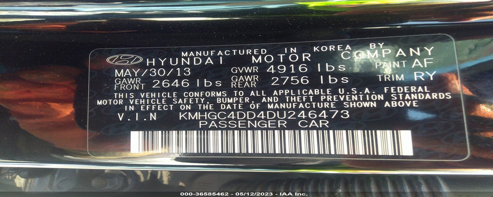 KMHGC4DD4DU246473 2013 HYUNDAI GENESIS photo no. 9