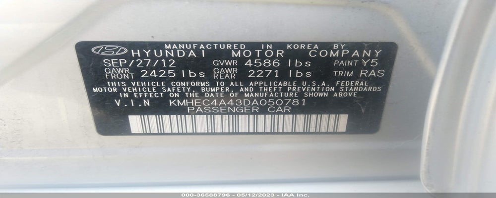 KMHEC4A43DA050781 2013 HYUNDAI SONATA HYBRID photo no. 9
