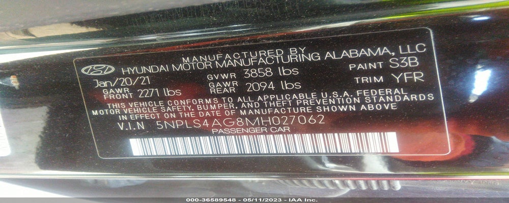 5NPLS4AG8MH027062 2021 HYUNDAI ELANTRA photo no. 9