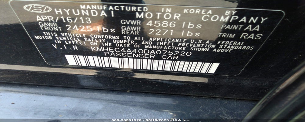 KMHEC4A40DA075220 2013 HYUNDAI SONATA HYBRID photo no. 9