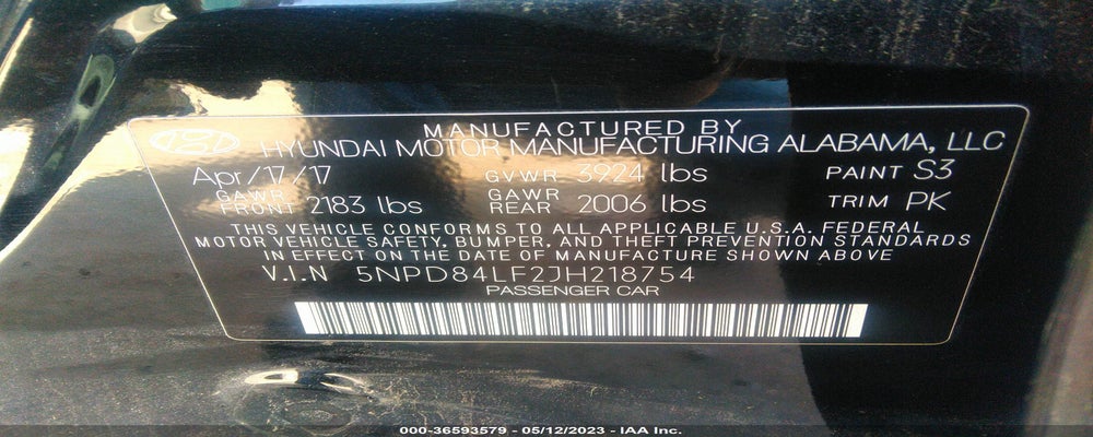 5NPD84LF2JH218754 2018 HYUNDAI ELANTRA photo no. 9