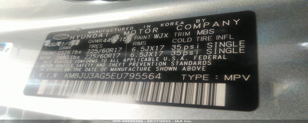 KM8JU3AG5EU795564 2014 HYUNDAI TUCSON photo no. 9